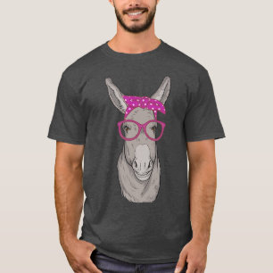 Cute Donkey Farmer Girl Boerderij Animal T-shirt