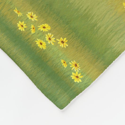 Cute Donkey Grey Burro in Pasture Fleece Deken (Hoek)