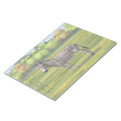 Cute Donkey Grey Burro in Pasture Notitieblok (Schuin)