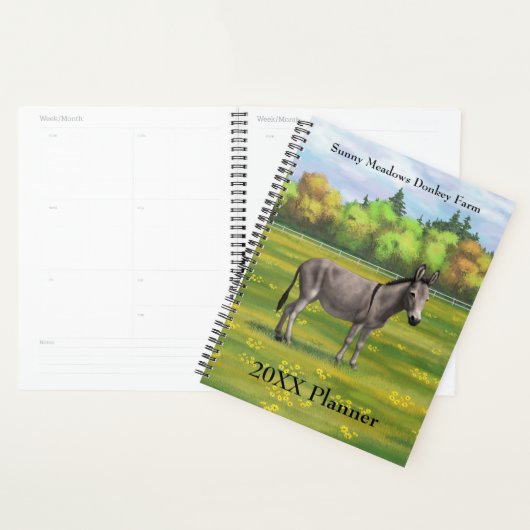 Cute Donkey Grey Burro in Pasture Planner (Display)