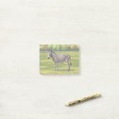 Cute Donkey Grey Burro in Pasture Post-it® Notes (Op bureau)