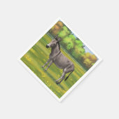 Cute Donkey Grey Burro in Pasture Servet (Hoek)