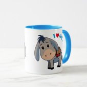 Cute Donkey, ik hou van Griekenland Mok (Voorkant rechts)