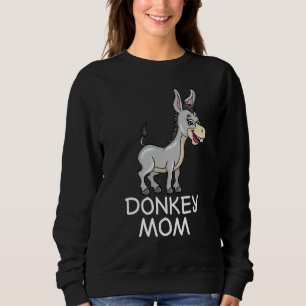 Cute Donkey mama Gift Farmer Illustratie Funny Gif Trui