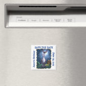 Cute Donkey Party Center Save the Date Fridge Magn Magneet (Insitu (Vaatwasser))