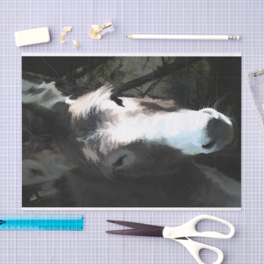 CUTE DONKEY TISSUEPAPIER (Craft)