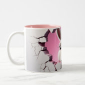 Cute Donkey Tweekleurige Koffiemok (Links)