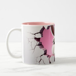 Cute Donkey Tweekleurige Koffiemok