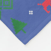 Cute Donkey Ugly Sweater Christmas Holiday Winter Fleece Deken (Hoek)