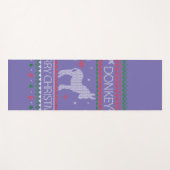 Cute Donkey Ugly Sweater Kerstfeestdag Winter Yogamat (Voorkant (horizontaal))
