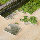 Cute Donkeys In Misty Paddock Animals Nature Legpuzzel (Zijkant)