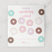 Cute Donut Baby Sprinkle Plaatskaartje (Buitenkant ongevouwen)