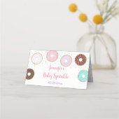 Cute Donut Baby Sprinkle Plaatskaartje (Achterkant)