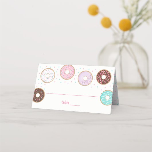 Cute Donut Baby Sprinkle Plaatskaartje (Voorkant)