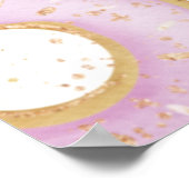 Cute Donut Birthday Party Welcome Sign 1st Poster (Hoek)