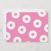Cute Donut Bridal Shower Invitations | Roze Kaart (Achterkant)