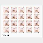 Cute Donut Feest Favor Labels voor Meisjes Viering (Vel)