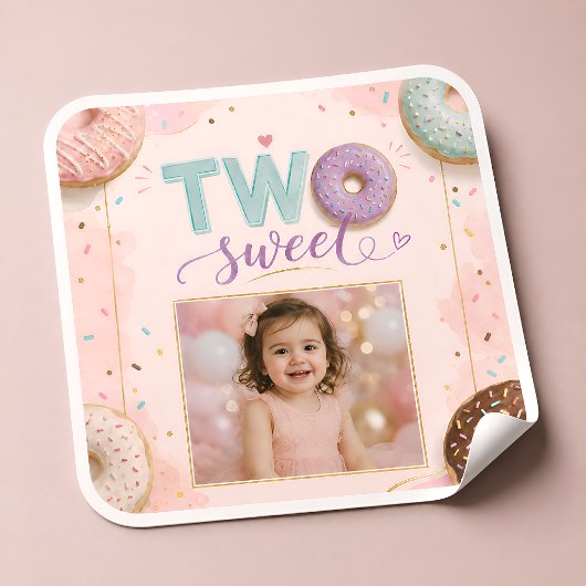 Cute Donut Feest Favor Labels voor Meisjes Viering