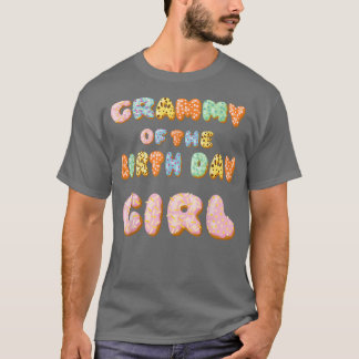 Cute Donut Grammy Birthday GirlSweet Family Donut T-shirt