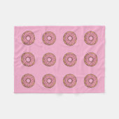 Cute Donut | Kinderen Fleece Deken (Voorkant (Horizontaal))