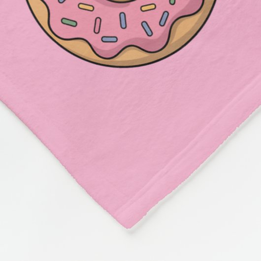 Cute Donut | Kinderen Fleece Deken (Hoek)