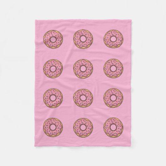 Cute Donut | Kinderen Fleece Deken (Voorkant)