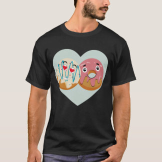 Cute Donut Koppel Liefde shirt