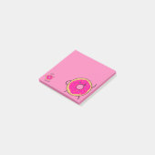Cute Donut Novelty Pink Post-it® Notes (Schuin)
