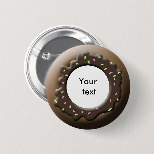 Cute Donut Ronde Button 5,7 Cm (Voorkant /achterkant)