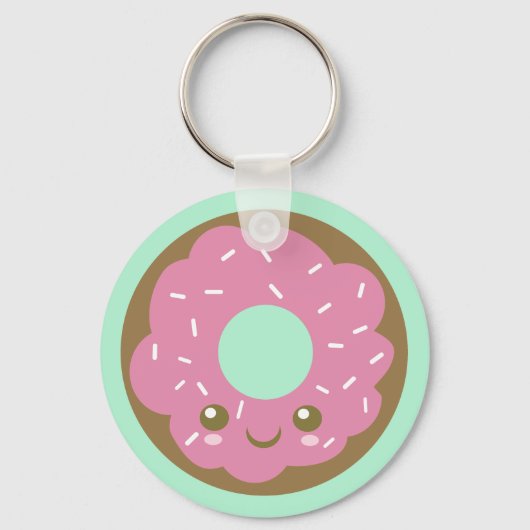 Cute Donut Sleutelhanger (Voorkant)
