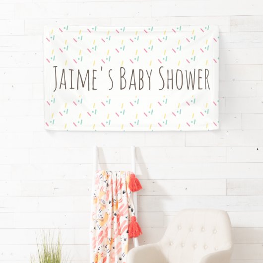 Cute Donut Sprinkles Baby shower Spandoek (Insitu)