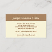 Cute Donut Sweet behandelt koekjes Visitekaartje (Achterkant)