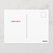 Cute Donut Vergeet dat je een mooie Kawaii-illustr Briefkaart (Achterkant)