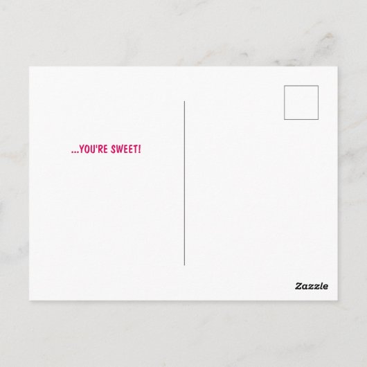 Cute Donut Vergeet dat je een mooie Kawaii-illustr Briefkaart (Achterkant)