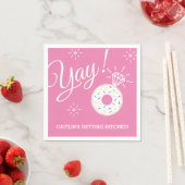 Cute Donut Vrijgezellenfeest / Bachelorette Party Servetten (Insitu)