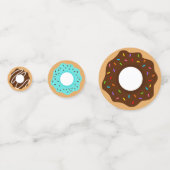 Cute Donuts Birthday Party Confetti (Voorkanten)