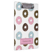 Cute Donuts Voeg je eigen naam aangepaste monogram Klembord (Rechts)