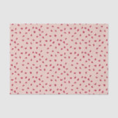 Cute Doodded Red Hearts Tissue Paper Tissuepapier (Voorkant)