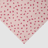 Cute Doodded Red Hearts Tissue Paper Tissuepapier (Detail)