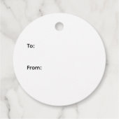 Cute Doodle Art Christmas Santa Bedankjes Labels (Achterkant)