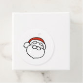 Cute Doodle Art Christmas Santa Bedankjes Labels (In situ)