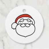 Cute Doodle Art Christmas Santa Bedankjes Labels (Voorkant)
