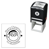 Cute Doodle Art Santa Claus Zelfinktende Stempel (In situ)