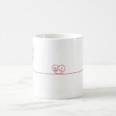 Cute Doodle Beer Gepersonaliseerd Koffie Mok (Center)