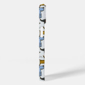 Cute Doodle Dog Patroon Case-Mate iPhone Case (Achterkant / Rechts)