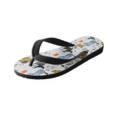 Cute Doodle Dog Patroon Kinder Teenslippers (Schuin)