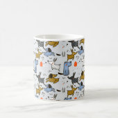 Cute Doodle Dog Patroon Koffiemok (Center)