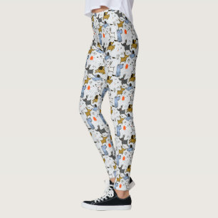 Cute Doodle Dog Patroon Leggings