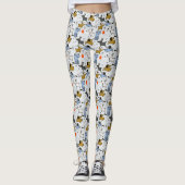Cute Doodle Dog Patroon Leggings (Voorkant)
