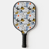 Cute Doodle Dog Patroon Pickleball Paddle (Achterkant)